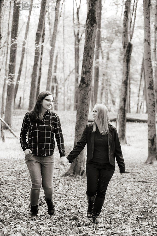 Ramapo Valley County Reservation Engagement Photos | NJ Wedding Photographer | Elise + Tess