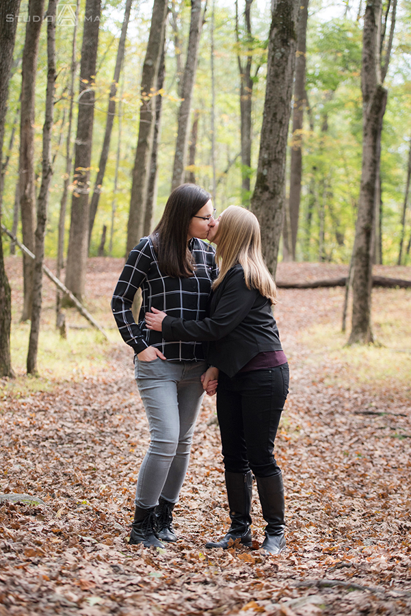 Ramapo Valley County Reservation Engagement Photos | NJ Wedding Photographer | Elise + Tess