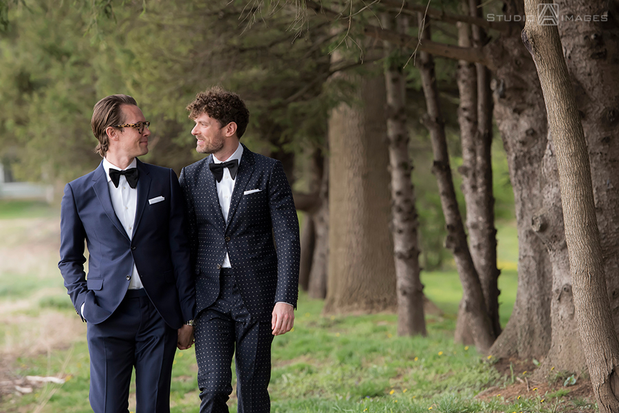 Hotel du Village Wedding Photos | New Hope Wedding Photographer | LGBTQ wedding photographer