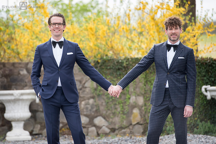 Hotel du Village Wedding Photos | New Hope Wedding Photographer | LGBTQ wedding photographer