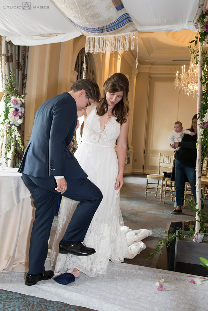 brides at ceremony on wedding day at The Rockleigh | Book Inspired Wedding Photos | Book Themed Wedding Photos | LGBTQ wedding