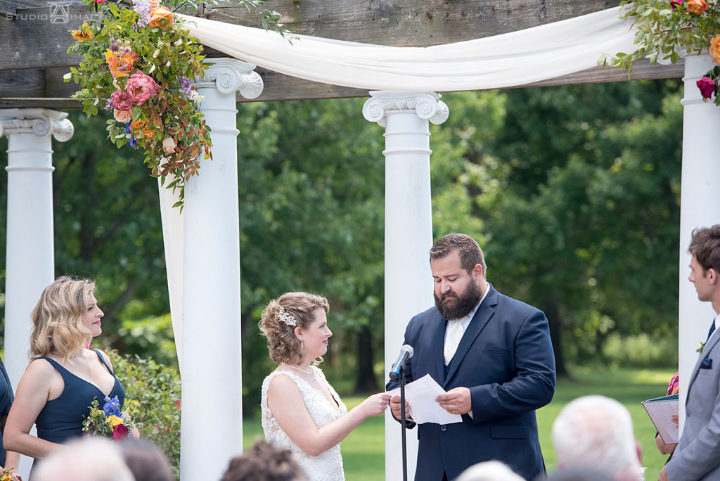 wedding ceremony at Pen Ryn Estate | Pen Ryn Estate Wedding Photos | Bucks County Wedding Photographer
