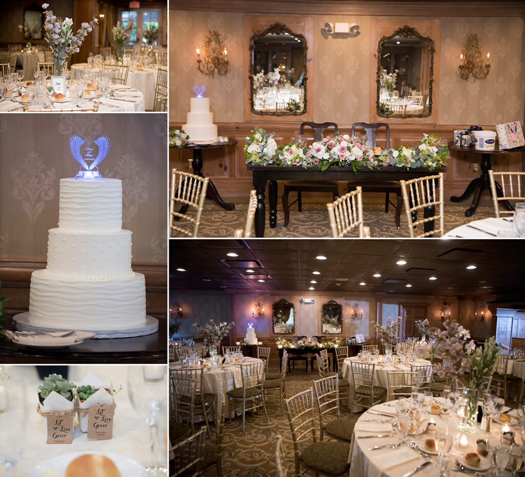 reception decor at wedding at Grain House in Basking Ridge. LGBTQ wedding 