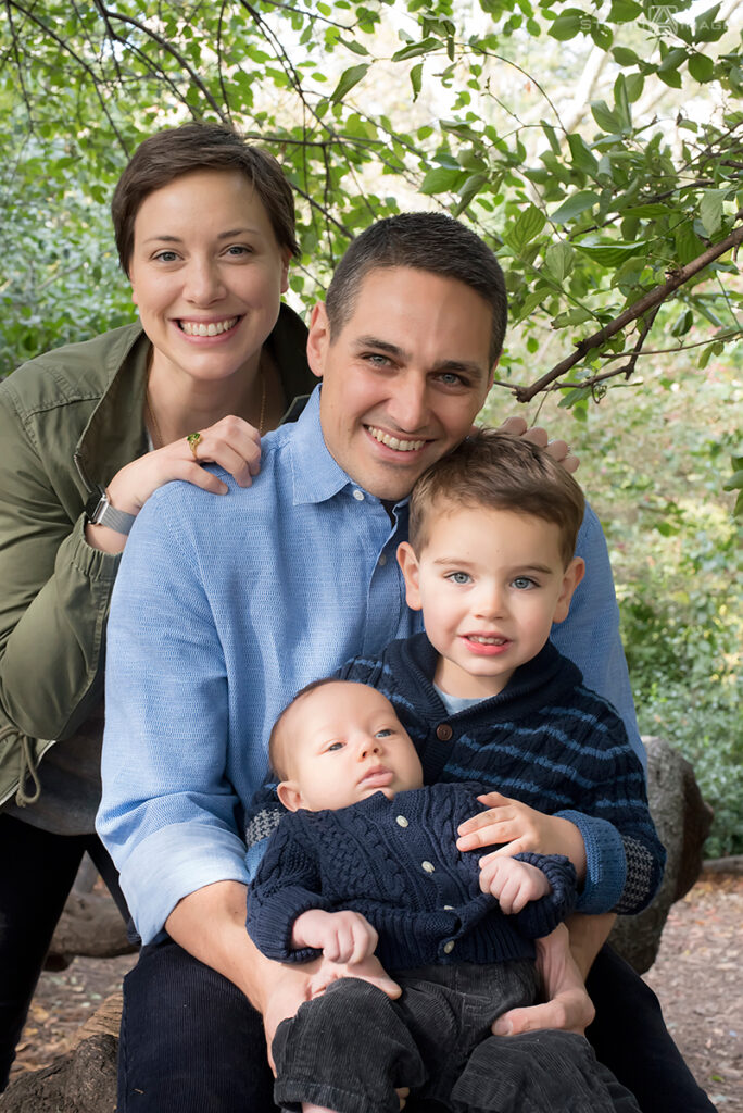 family photos at Carl Schurz Park