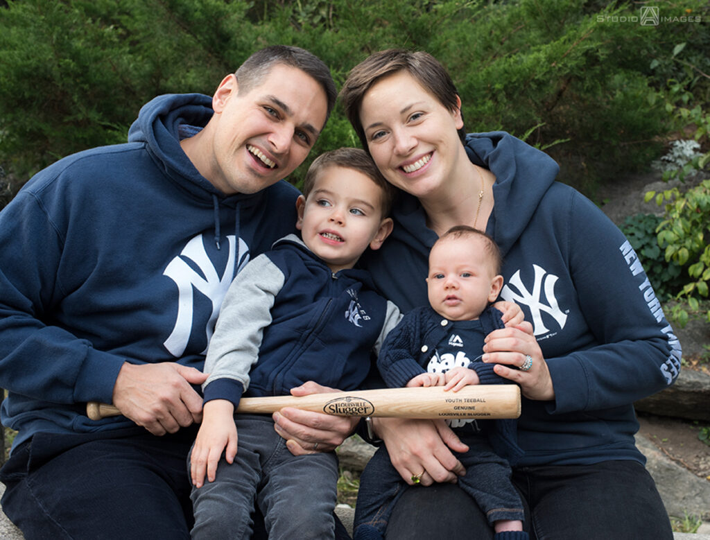 family photos at Carl Schurz Park