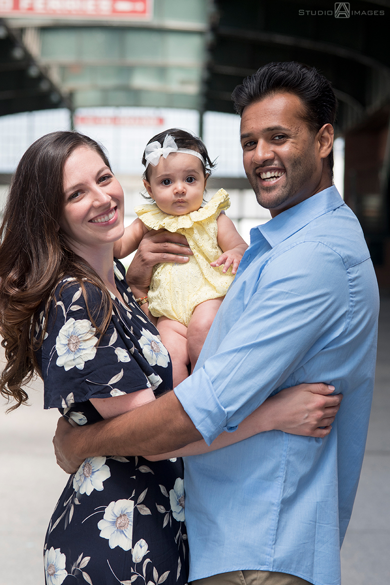 family photos at Liberty State Park in Jersey City