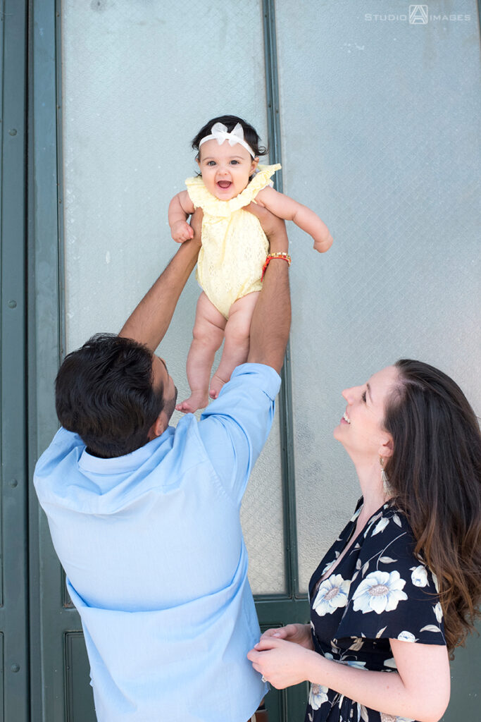 family photos at Liberty State Park in Jersey City