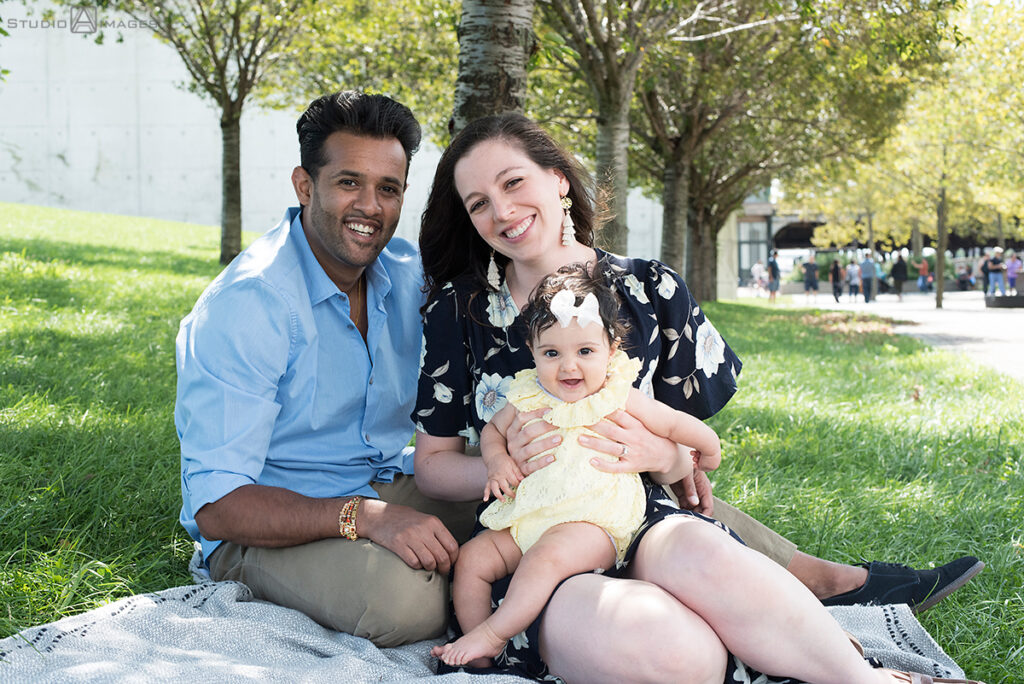 family photos at Liberty State Park in Jersey City