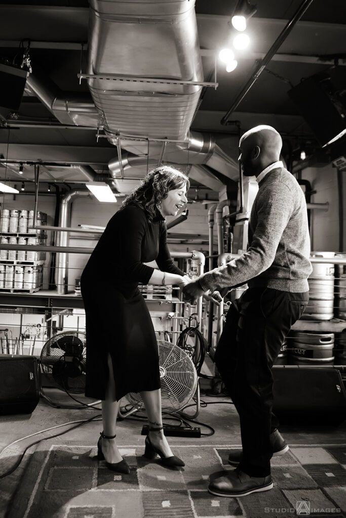 SingleCut Beersmiths Engagement Photos in Astoria