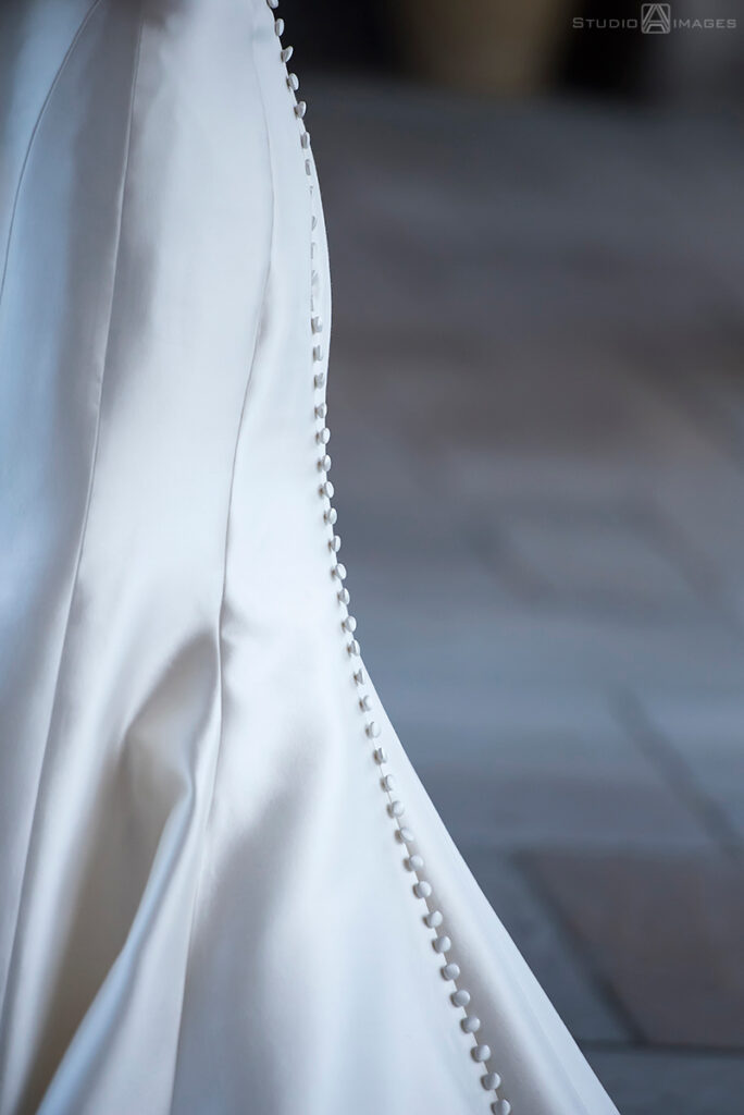 bride on their wedding day at Temple Emanu-El of Closter