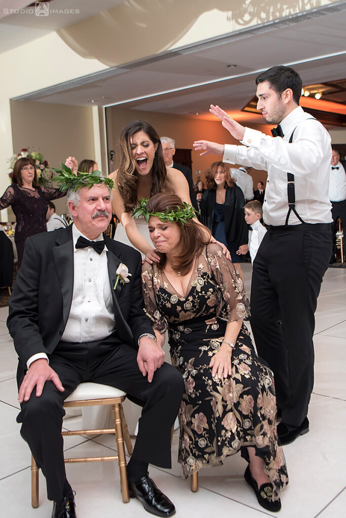 wedding reception at Temple Emanu-El of Closter