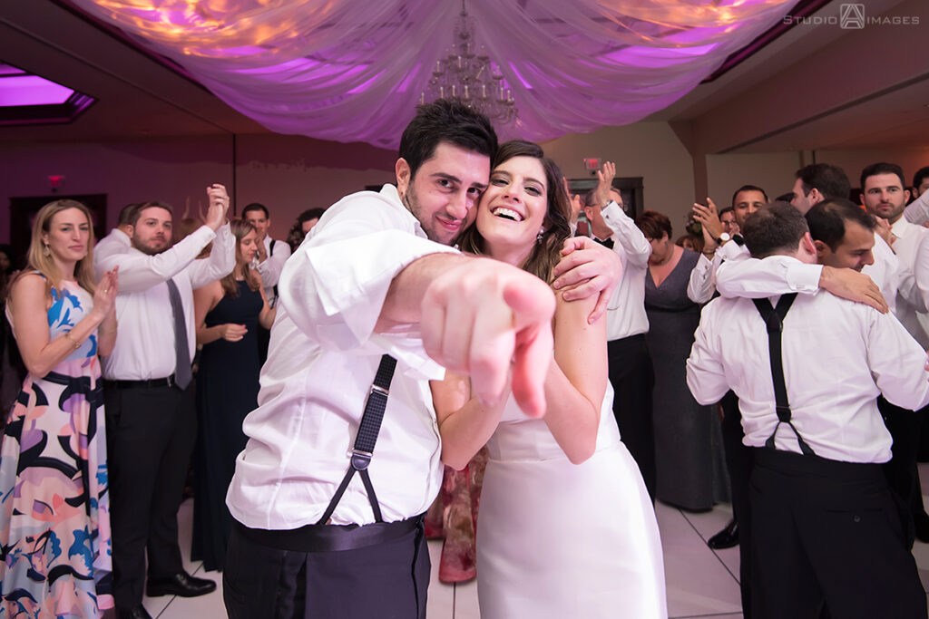 wedding reception at Temple Emanu-El of Closter