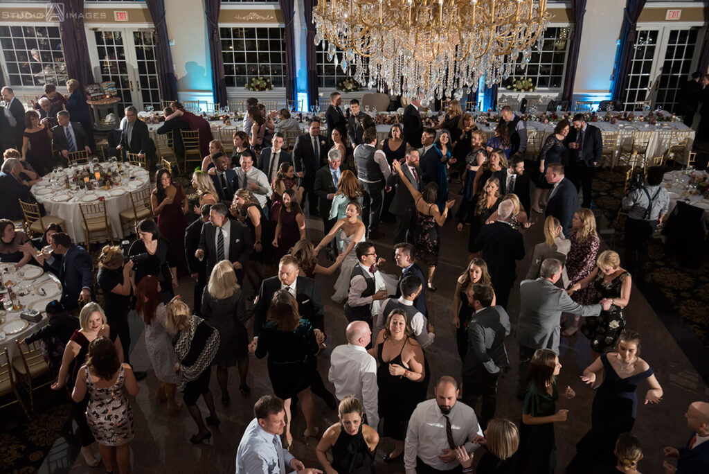 dancing at wedding reception at Florentine Gardens wedding