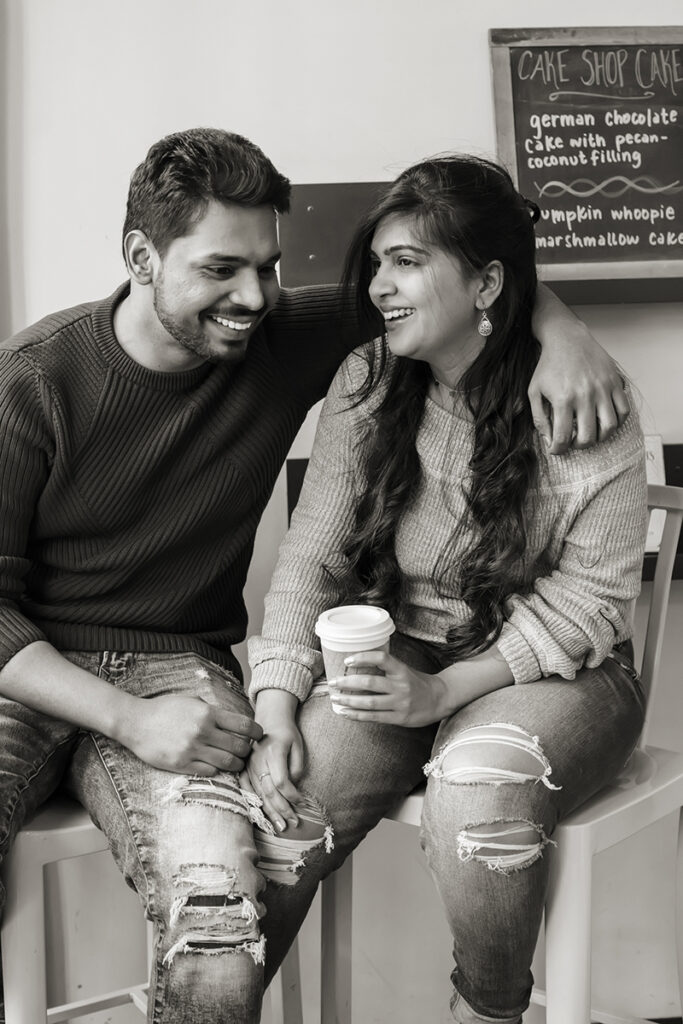 DUMBO Pre-Engagement Photo Session at One Girl Cookies in Brooklyn