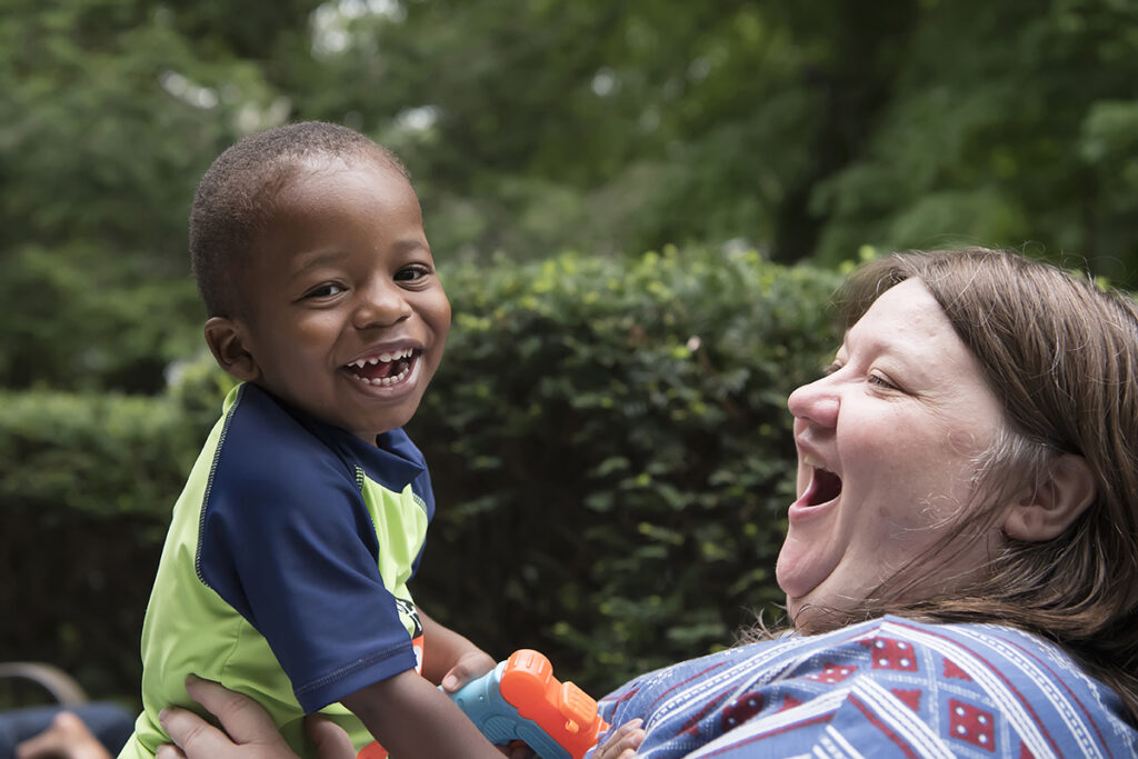 kids with their moms during their Day in the Life family session in Scarsdale, New York