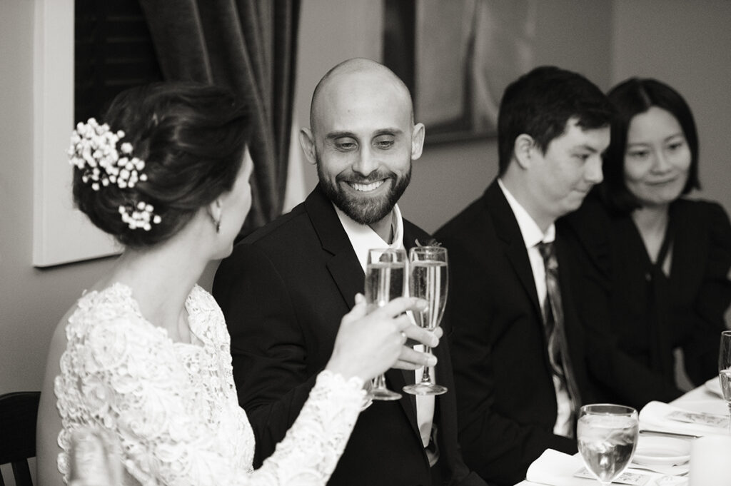 bride and groom celebrate their wedding day at  Moonstruck in Asbury Park