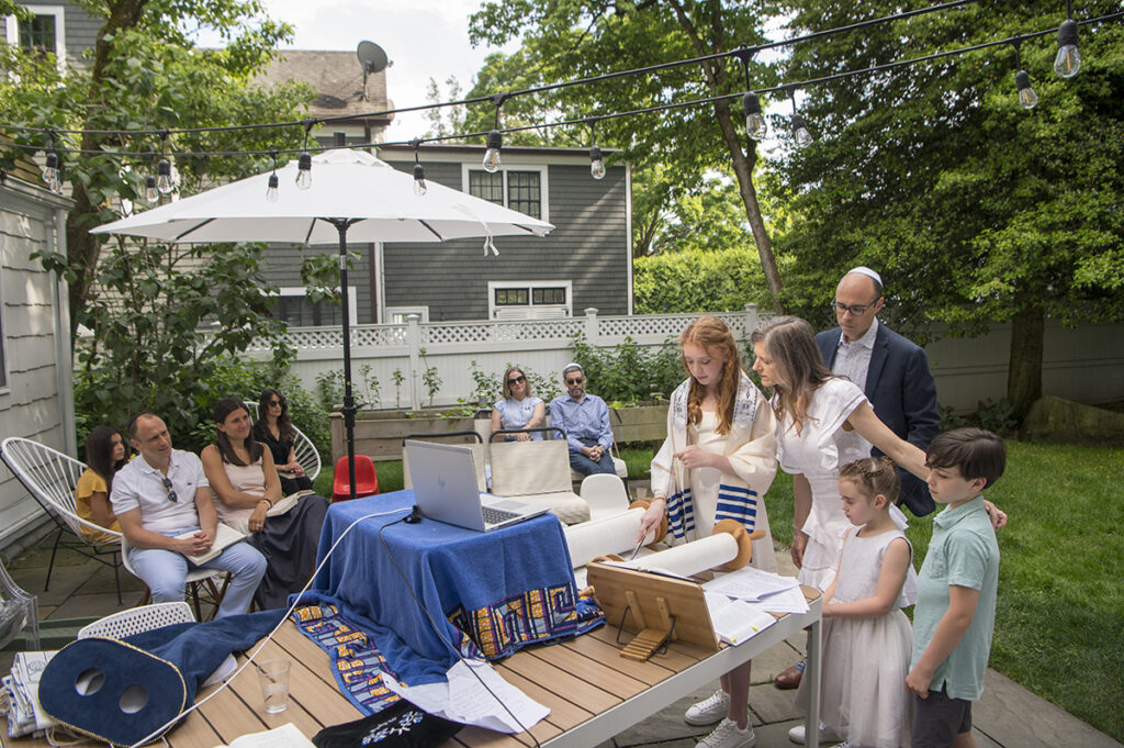 Backyard Bat Mitzvah in Riverside CT