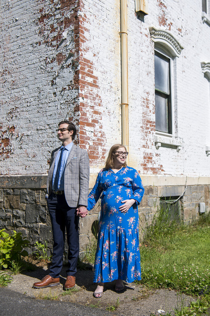 Expectant parents during Snug Harbor Maternity Session
