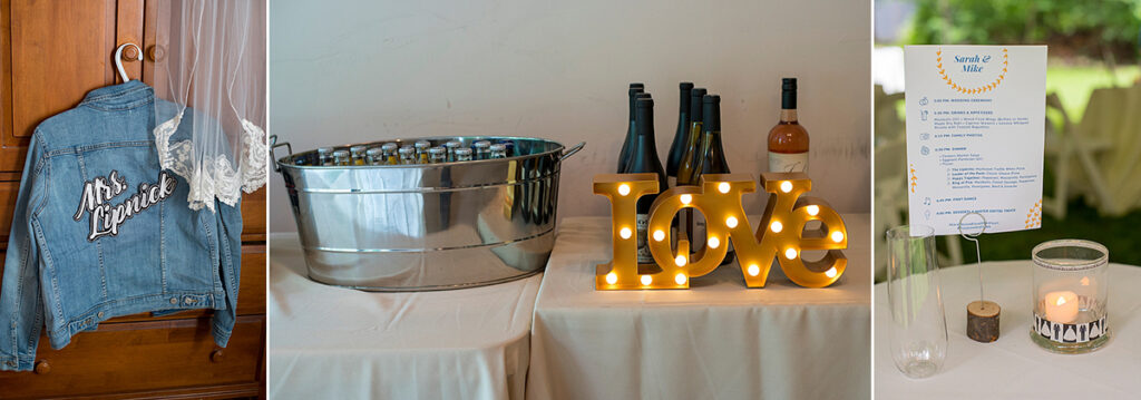 wedding decor for backyard wedding in New York