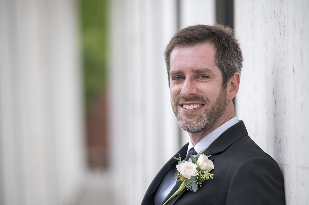 intimate wedding at Princeton University
