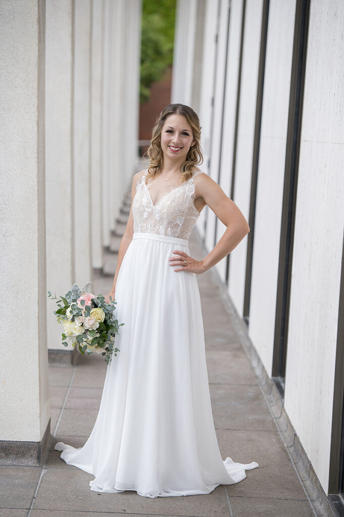 intimate wedding at Princeton University