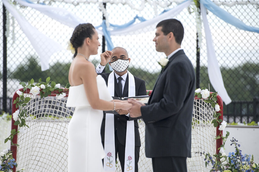 wedding ceremony at Bear Mountain in Hudson Valley