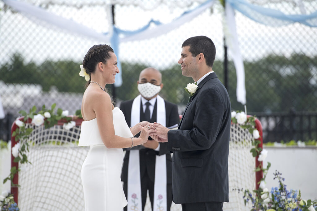 wedding ceremony at Bear Mountain in Hudson Valley
