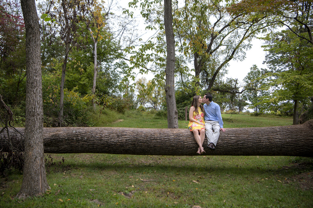 Newtown Engagement Photos at Tyler State Park