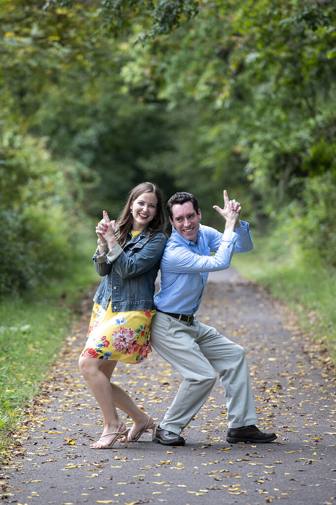Newtown Engagement Photos at Tyler State Park