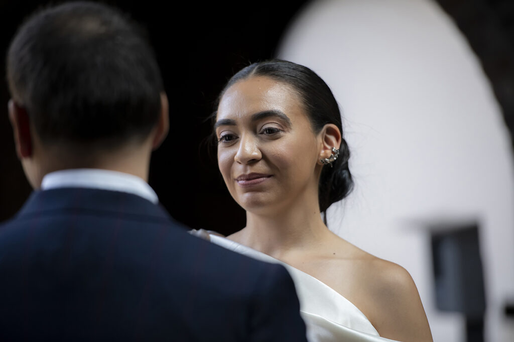 wedding ceremony at The Foundry in Long Island City