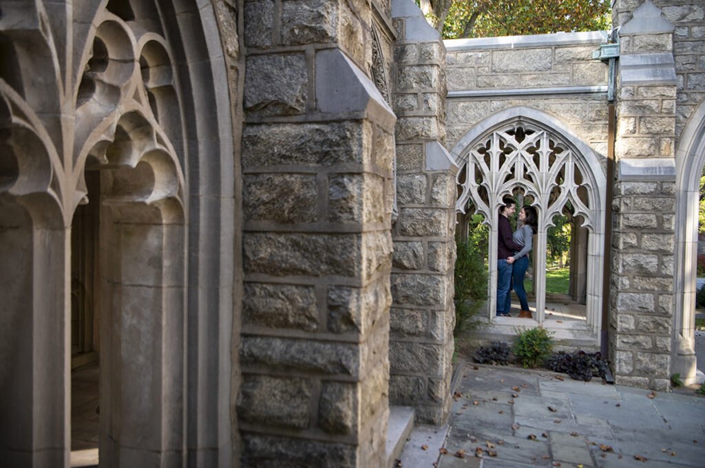 Valley Forge National Historical Park Engagement Photos | Bucks County Wedding Photographer | fall engagement photos
