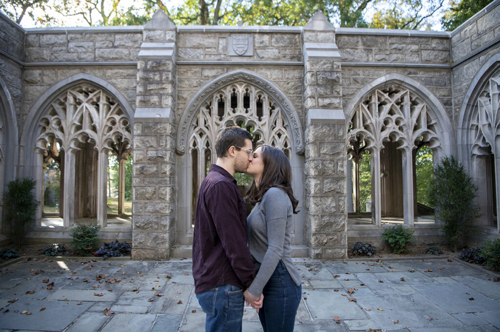 Valley Forge National Historical Park Engagement Photos | Bucks County Wedding Photographer | fall engagement photos