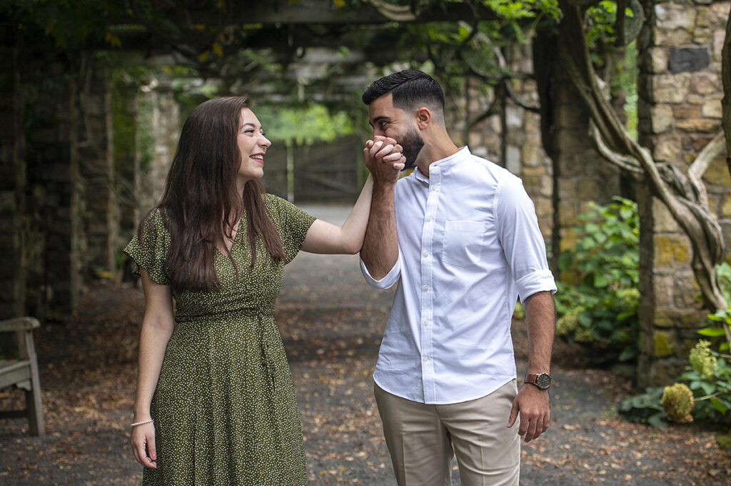 ossed Estate Gardens Engagement Photos | NJ Wedding Photographer | Katie + Matt