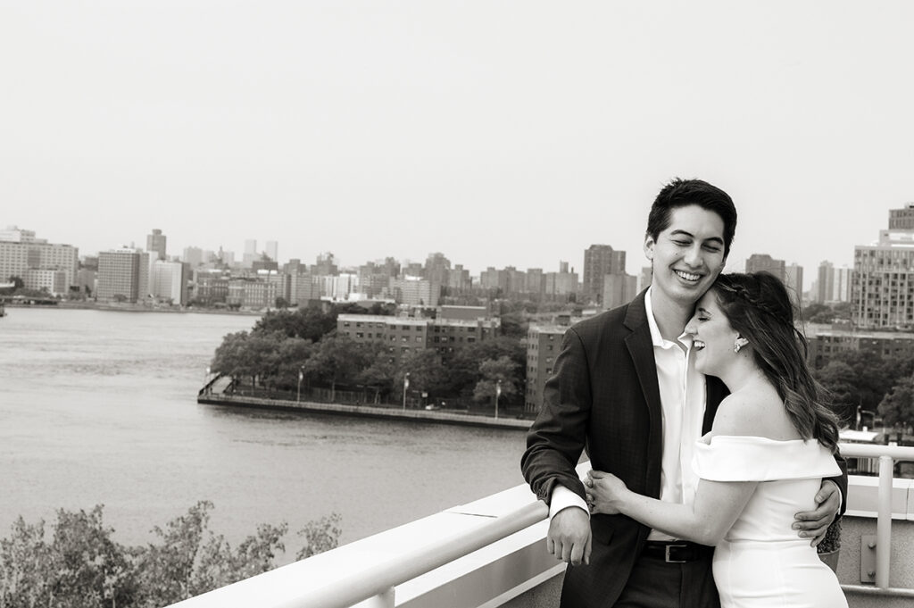 Queens Wedding Portraits with NYC skyline