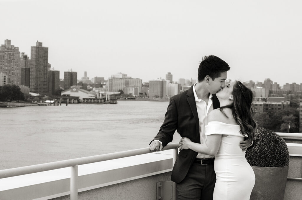 Queens Wedding Portraits with NYC skyline