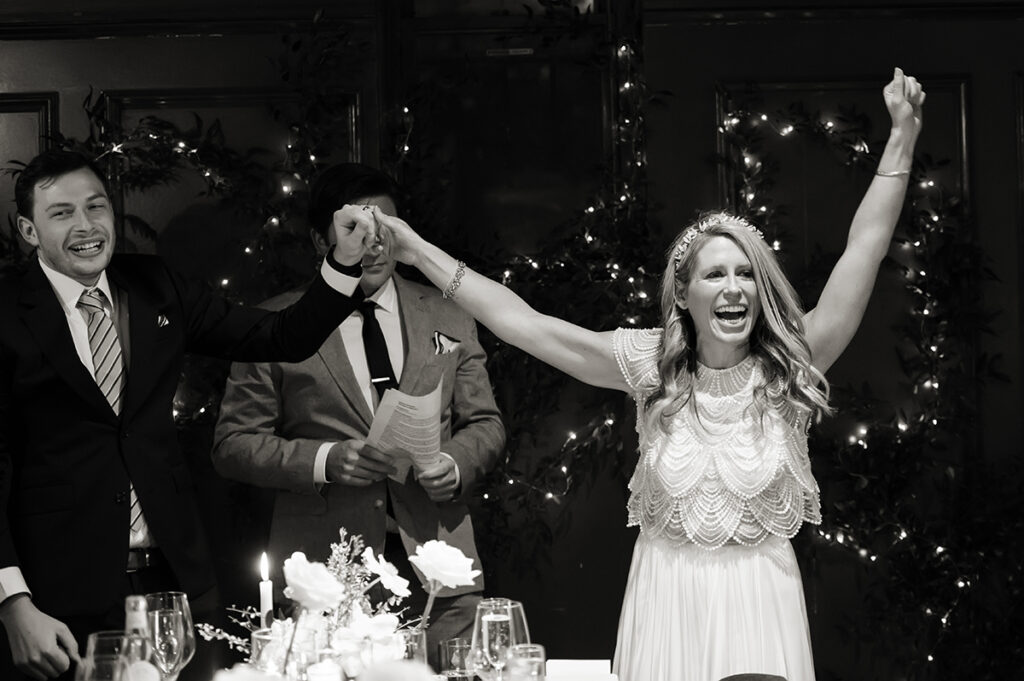 intimate wedding ceremony at Anthony David's in Hoboken
