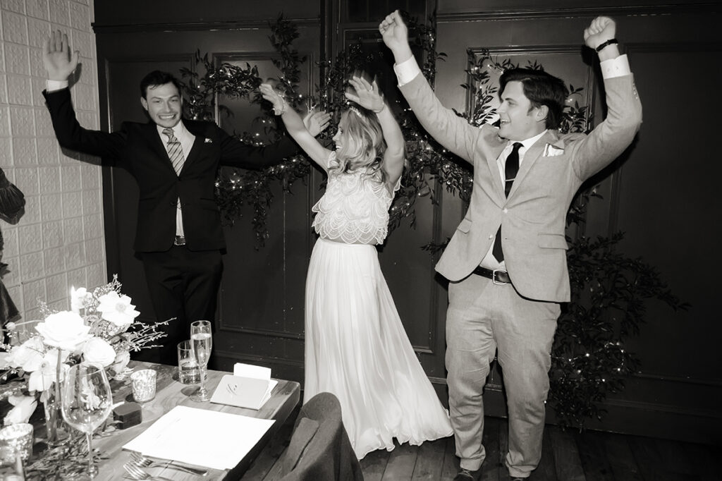 intimate wedding at Anthony David's in Hoboken
