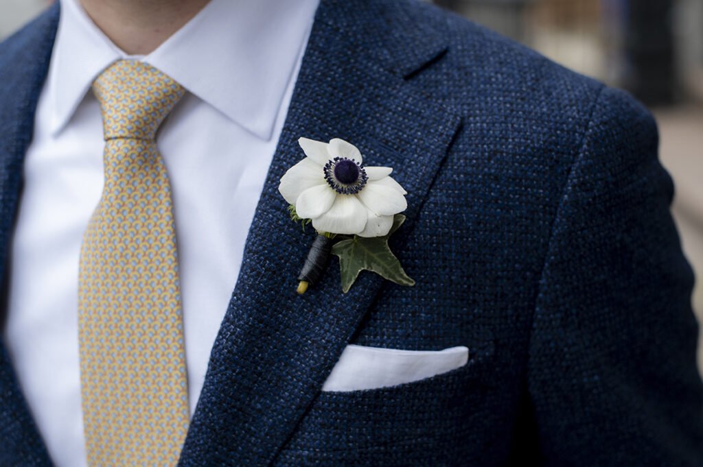 Groom on his wedding day in Hoboken