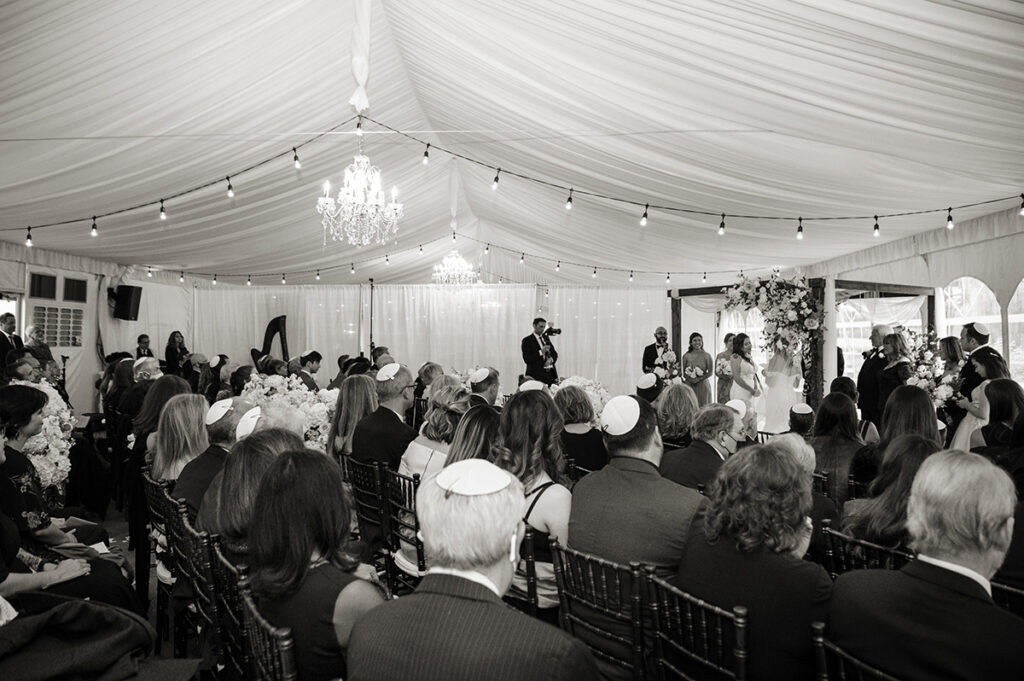 Jewish wedding ceremony at Windows on the Water at Frogbridge. LGBTQ wedding