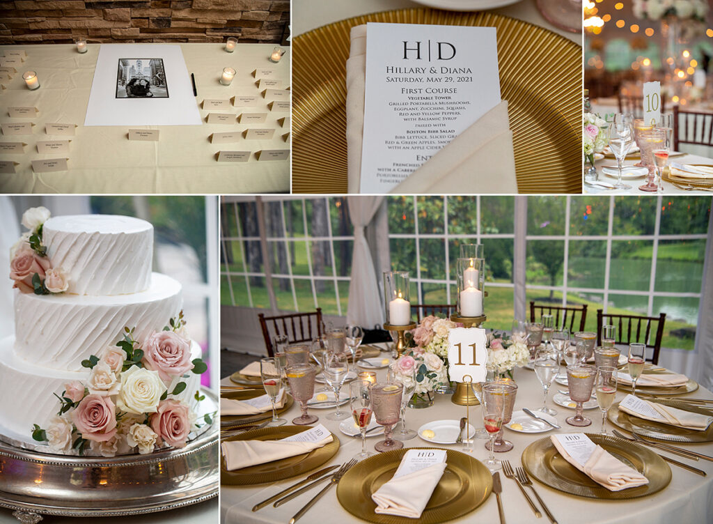 wedding reception on wedding day at Windows on the Water at Frogbridge. LGBTQ wedding