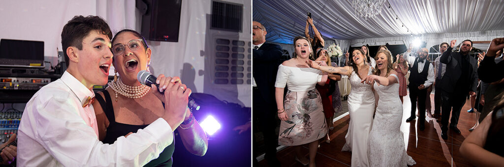 dancing at wedding reception on wedding day at Windows on the Water at Frogbridge. LGBTQ wedding