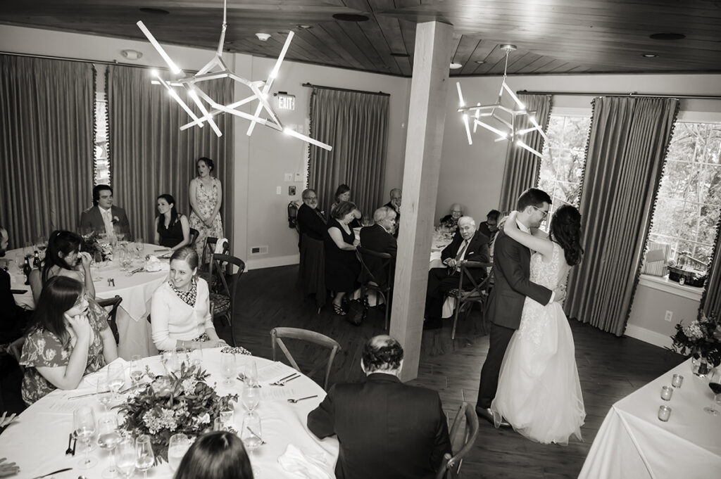first dance at River House at Odette’s in New Hope.