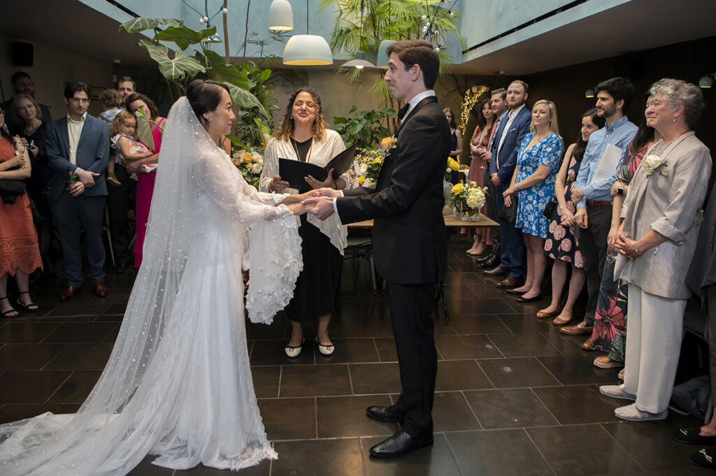 NYC wedding ceremony at Hao Noodle