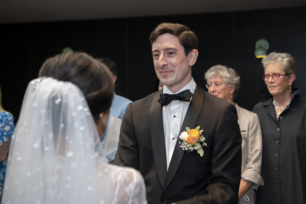 intimate NYC wedding ceremony at Hao Noodle