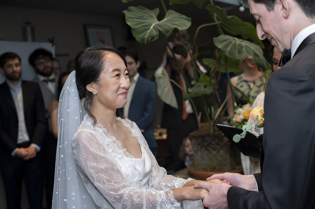 intimate NYC wedding ceremony at Hao Noodle