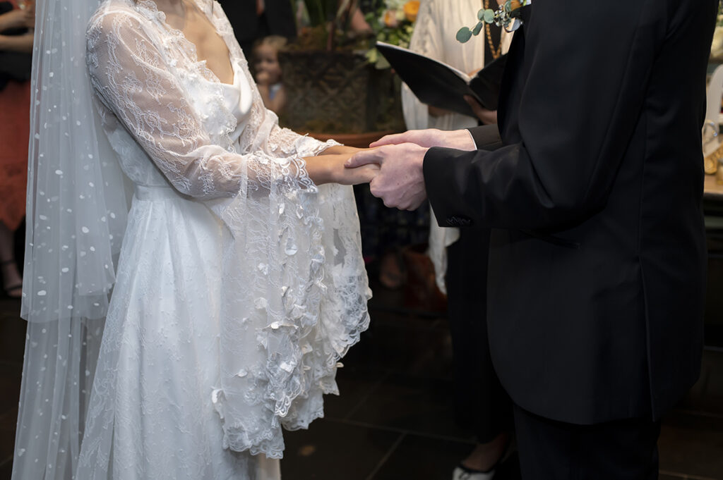intimate NYC wedding ceremony at Hao Noodle