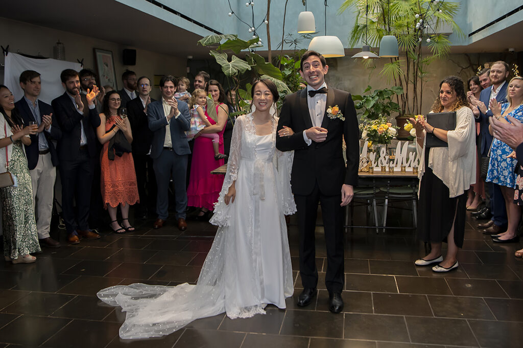 intimate NYC wedding ceremony at Hao Noodle