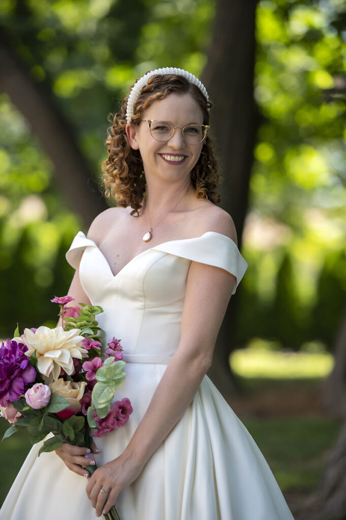 bride on her wedding day in Atlantic Highlands | NJ Intimate Wedding Photographer
