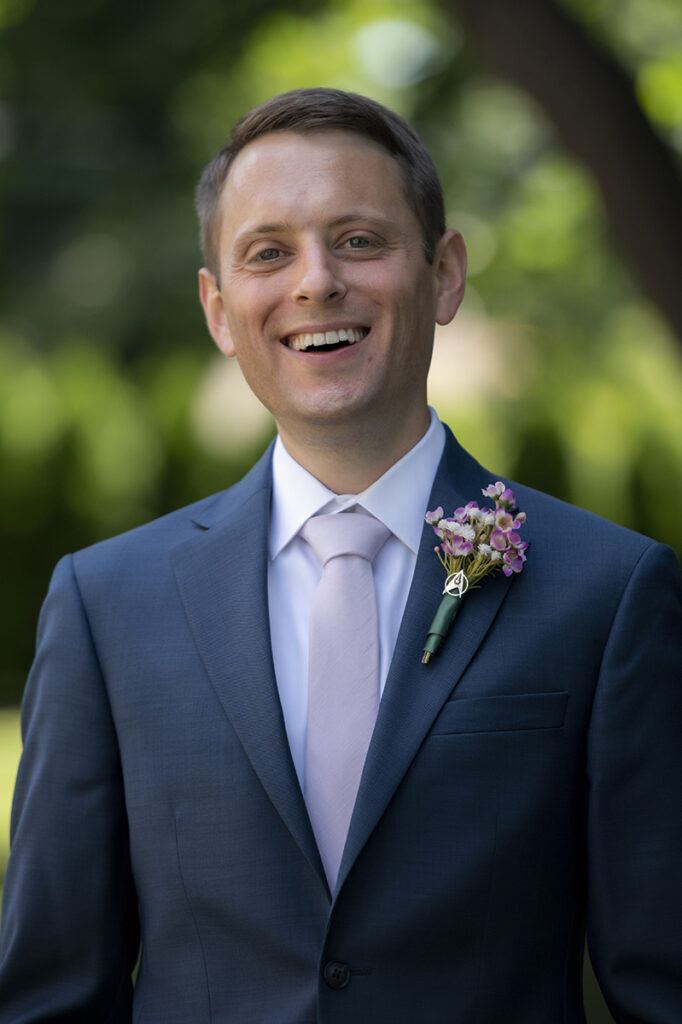 groom on his wedding day in Atlantic Highlands | NJ Intimate Wedding Photographer