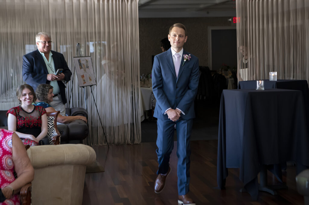 intimate wedding at The Wine Bar and Restaurant in Atlantic Highlands